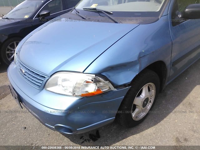 2FMDA51473BB95476 - 2003 FORD WINDSTAR LX BLUE photo 6