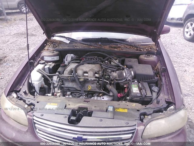 1G1NE52J016227836 - 2001 CHEVROLET MALIBU LS 栗色 照片 10
