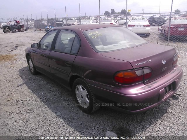 1G1NE52J016227836 - 2001 CHEVROLET MALIBU LS 栗色 照片 3