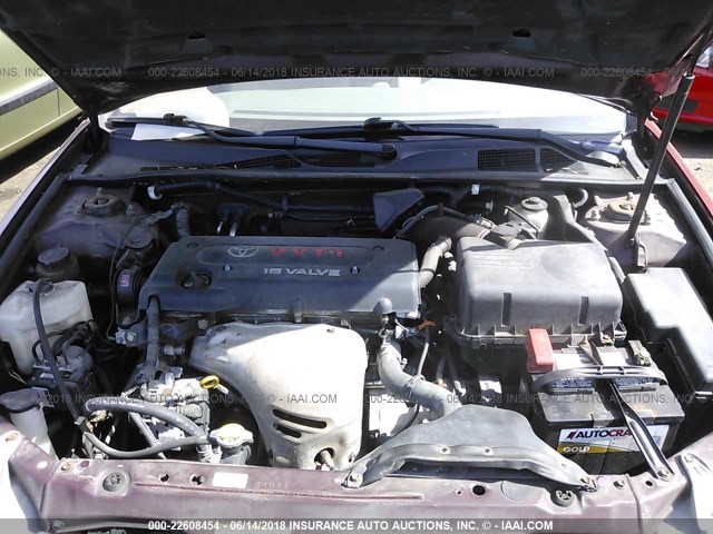 4T1BE30K84U371270 - 2004 TOYOTA CAMRY LE/XLE/SE ბურგუნდია ფოტო 10