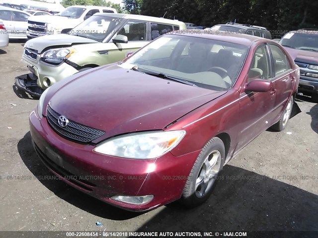 4T1BE30K84U371270 - 2004 TOYOTA CAMRY LE/XLE/SE ბურგუნდია ფოტო 2