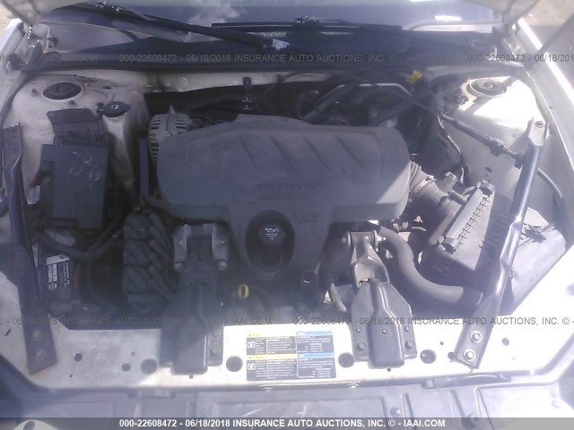 2G2WP552881127077 - 2008 PONTIAC GRAND PRIX WHITE photo 10