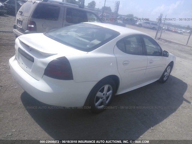 2G2WP552881127077 - 2008 PONTIAC GRAND PRIX WHITE photo 4