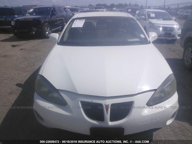 2G2WP552881127077 - 2008 PONTIAC GRAND PRIX WHITE photo 6