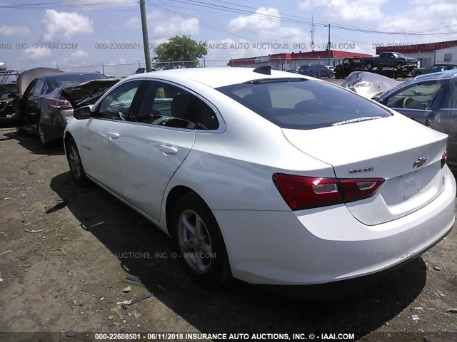 1G1ZB5ST8HF216170 - 2017 CHEVROLET MALIBU LS Ağ foto 3