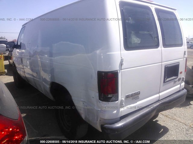 1FTNE2EW6CDA96813 - 2012 FORD ECONOLINE E250 VAN WHITE photo 3