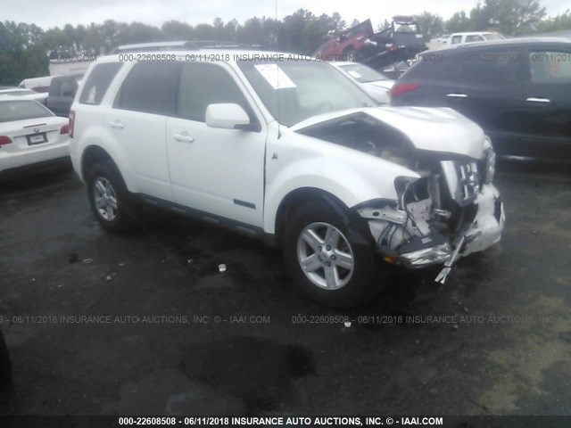 1FMCU49H28KA94606 - 2008 FORD ESCAPE HEV WHITE photo 1