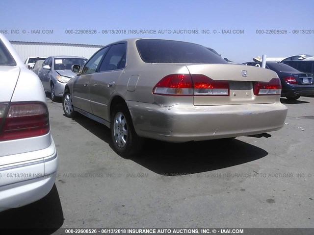 1HGCG66802A063610 - 2002 HONDA ACCORD EX/SE GOLD photo 3