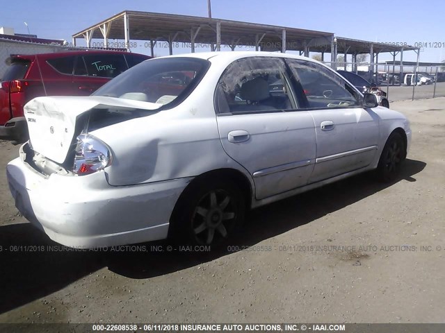 KNAFB121035289675 - 2003 KIA SPECTRA LS Ağ foto 4