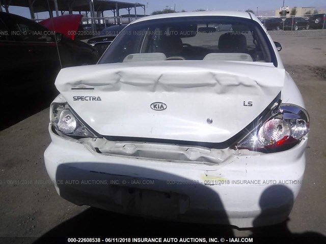 KNAFB121035289675 - 2003 KIA SPECTRA LS Ağ foto 6