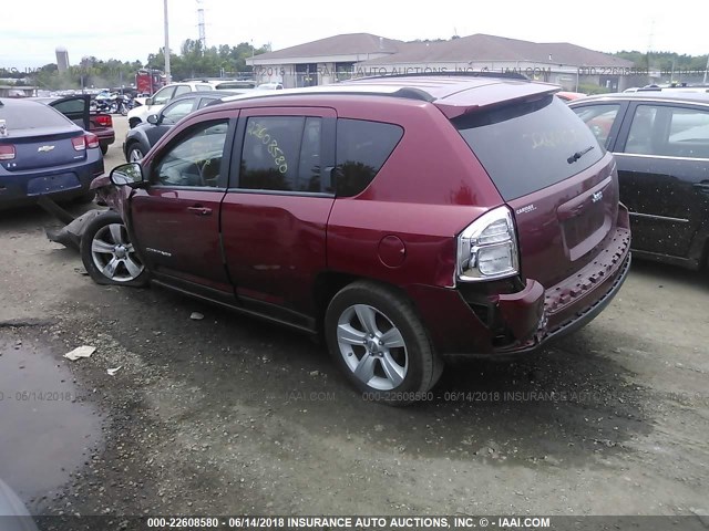 1J4NT1FA1BD219977 - 2011 JEEP COMPASS SPORT RED photo 3