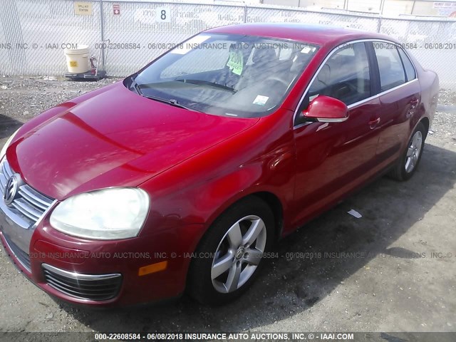 3VWRM71K98M073510 - 2008 VOLKSWAGEN JETTA SE/SEL RED photo 2