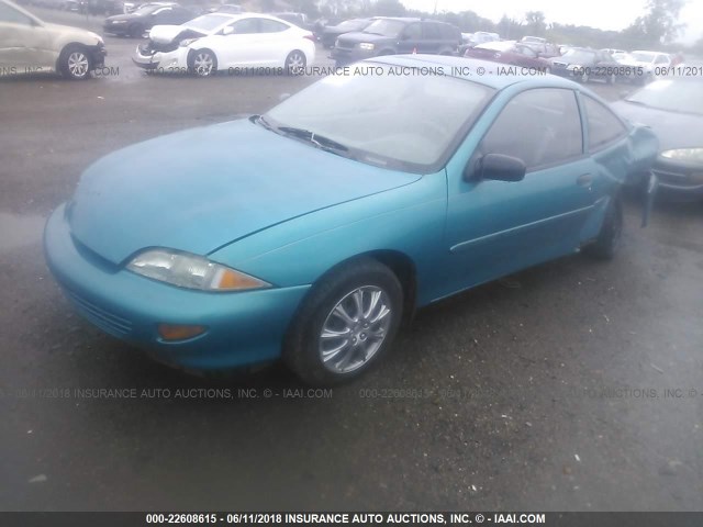 1G1JC1244V7131103 - 1997 CHEVROLET CAVALIER RS GREEN photo 2