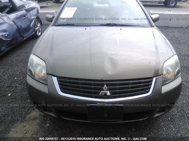 4A3AB36F99E007652 - 2009 MITSUBISHI GALANT ES BROWN photo 6