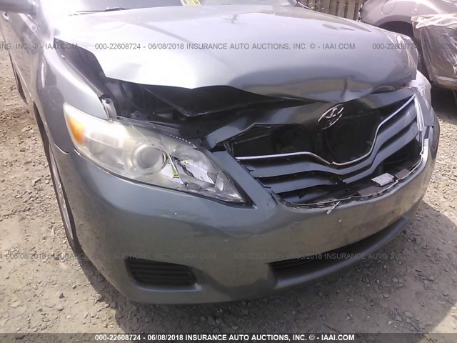 4T4BF3EK3AR078805 - 2010 TOYOTA CAMRY SE/LE/XLE 绿色 照片 6