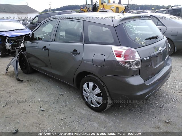 2T1KR32E77C660156 - 2007 TOYOTA COROLLA MATRIX XR GRAY photo 3
