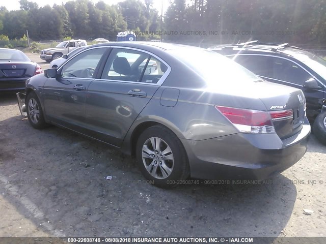 1HGCP2F61CA106022 - 2012 HONDA ACCORD SE BLUE photo 3