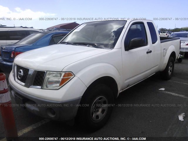 1N6BD06TX5C440325 - 2005 NISSAN FRONTIER KING CAB XE WHITE photo 2