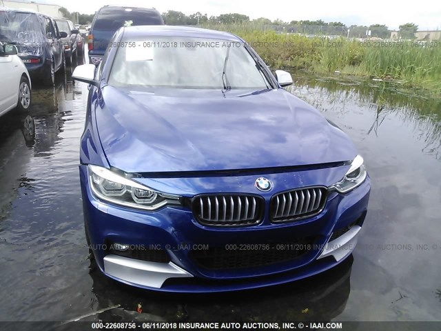 WBA8D9C32HA011294 - 2017 BMW 330 XI BLUE photo 6