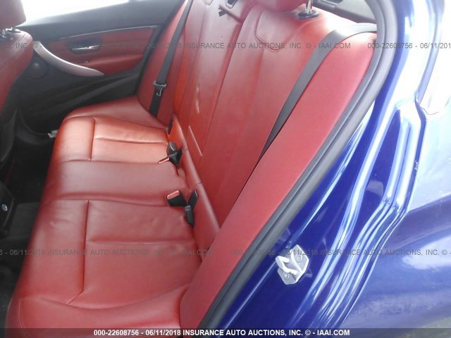 WBA8D9C32HA011294 - 2017 BMW 330 XI BLUE photo 8