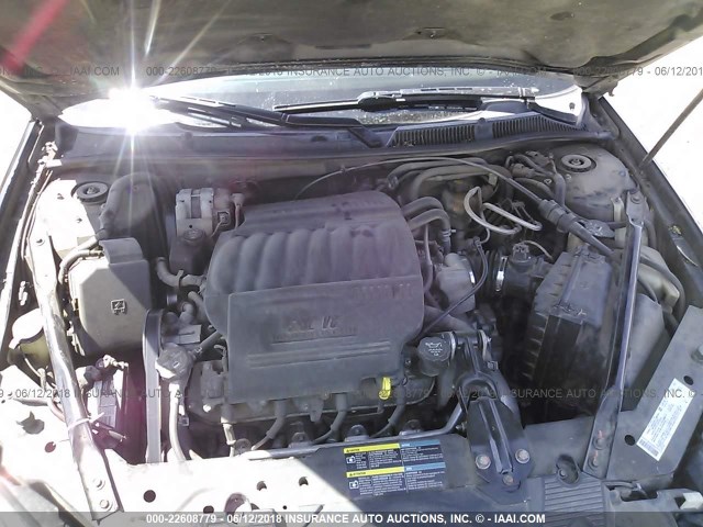 2G1WD58C069101413 - 2006 CHEVROLET IMPALA SUPER SPORT BLACK photo 10