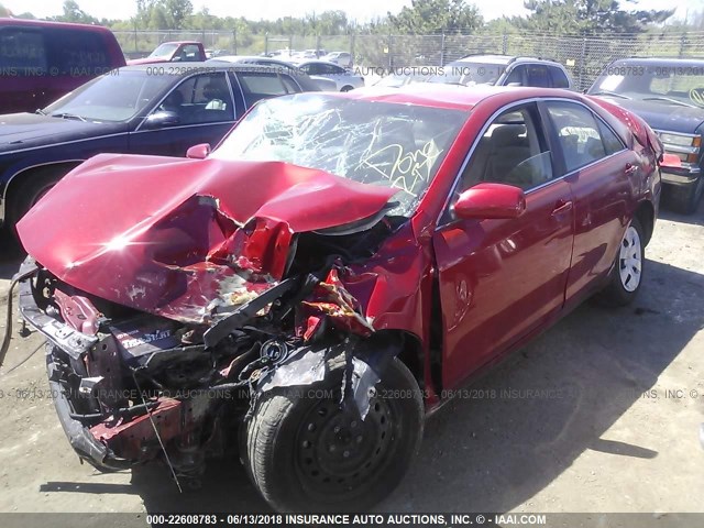 4T4BE46K49R050174 - 2009 TOYOTA CAMRY SE/LE/XLE RED photo 2