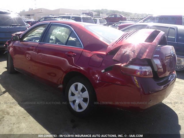 4T4BE46K49R050174 - 2009 TOYOTA CAMRY SE/LE/XLE RED photo 3