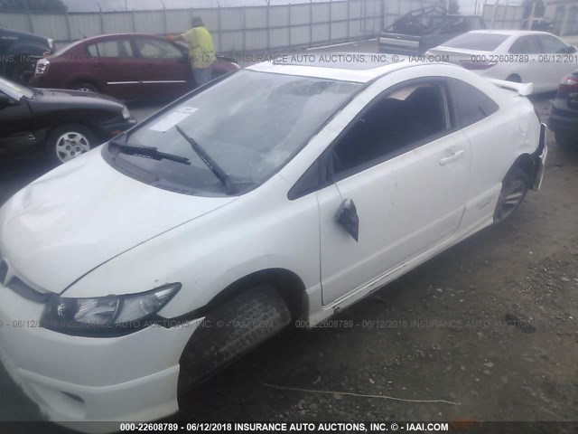 2HGFG21536H704629 - 2006 HONDA CIVIC SI WHITE photo 6