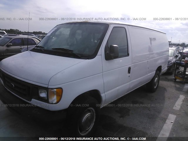 1FTNS24243HA14027 - 2003 FORD ECONOLINE E250 VAN WHITE photo 2