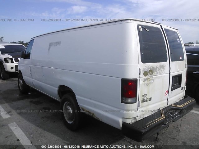 1FTNS24243HA14027 - 2003 FORD ECONOLINE E250 VAN WHITE photo 3