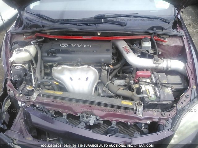 JTKDE167280266847 - 2008 TOYOTA SCION TC 栗色 照片 10