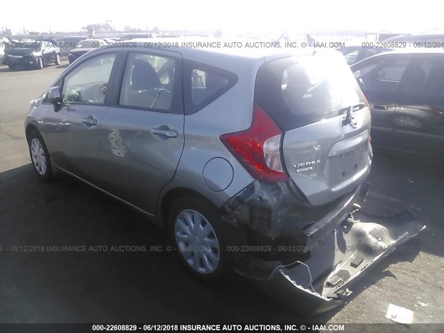 3N1CE2CP7EL412805 - 2014 NISSAN VERSA NOTE S/S PLUS/SV/SL GRAY photo 3