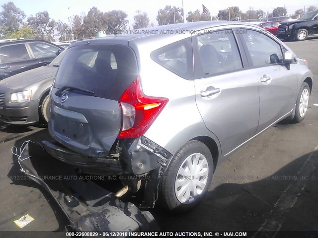 3N1CE2CP7EL412805 - 2014 NISSAN VERSA NOTE S/S PLUS/SV/SL GRAY photo 4