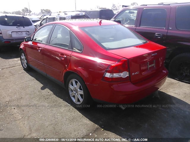 YV1MS682842013071 - 2004 VOLVO S40 T5 RED photo 3