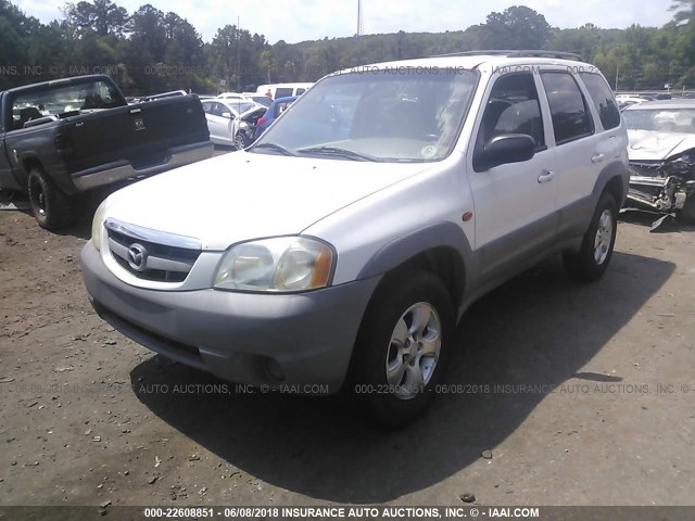 4F2YU07111KM14996 - 2001 MAZDA TRIBUTE DX WHITE photo 6