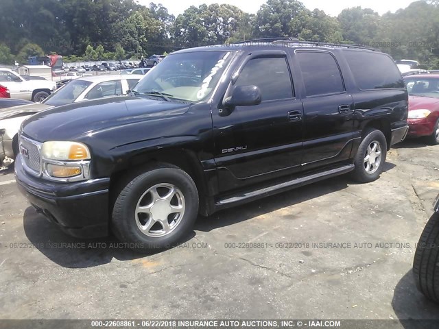 1GKFK66U02J123980 - 2002 GMC DENALI XL K1500 BLACK photo 2