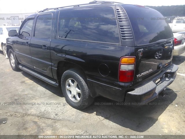 1GKFK66U02J123980 - 2002 GMC DENALI XL K1500 BLACK photo 3