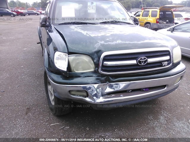 5TBBT48111S179418 - 2001 TOYOTA TUNDRA ACCESS CAB LIMITED GREEN photo 6