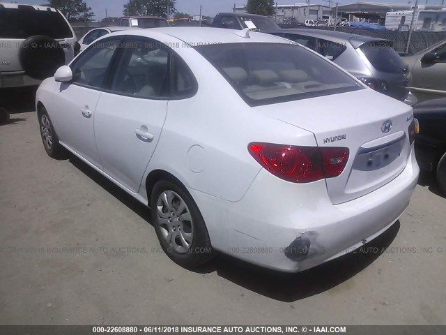 KMHDU4AD1AU846254 - 2010 HYUNDAI ELANTRA BLUE/GLS/SE WHITE photo 3