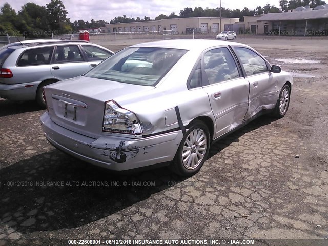 YV1TS592261443756 - 2006 VOLVO S80 2.5T SILVER photo 4