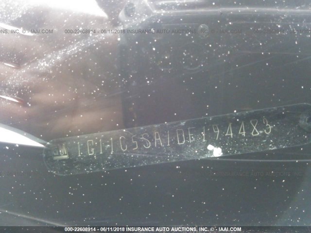 1G11C5SA1DF194483 - 2013 CHEVROLET MALIBU 1LT 黑色 照片 9