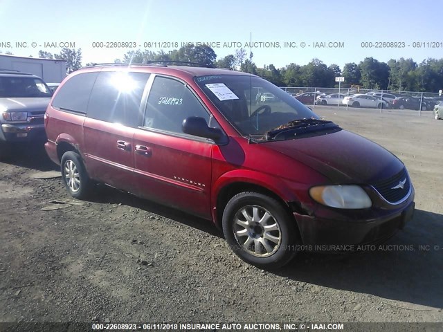 2C8GP74L11R295025 - 2001 CHRYSLER TOWN & COUNTRY EX RED photo 1