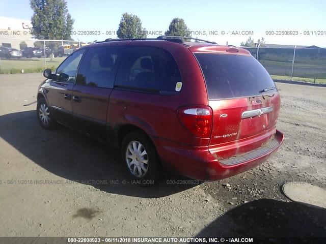 2C8GP74L11R295025 - 2001 CHRYSLER TOWN & COUNTRY EX RED photo 3