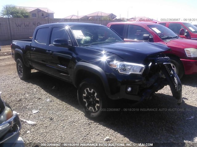 3TMDZ5BNXHM023324 - 2017 TOYOTA TACOMA DBL CAB/SR5/TRD SPORT/OR BLACK photo 1