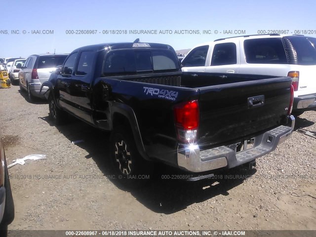 3TMDZ5BNXHM023324 - 2017 TOYOTA TACOMA DBL CAB/SR5/TRD SPORT/OR BLACK photo 3
