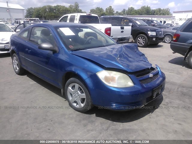 1G1AK12F357605594 - 2005 CHEVROLET COBALT BLUE photo 1