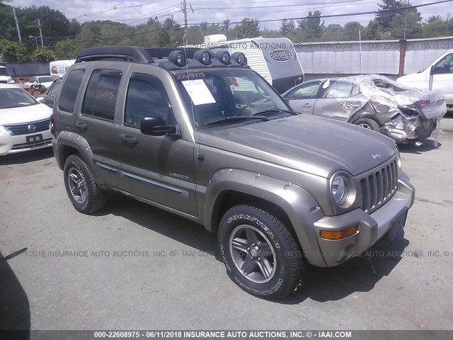 1J4GL38K14W138057 - 2004 JEEP LIBERTY RENEGADE GOLD photo 1