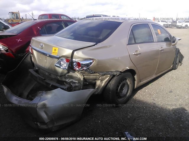5YFBU4EE1CP007347 - 2012 TOYOTA COROLLA S/LE GOLD photo 4