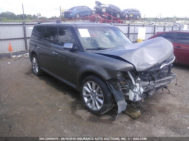 2FMGK5DC4CBD14825 - 2012 FORD FLEX LIMITED GRAY photo 1