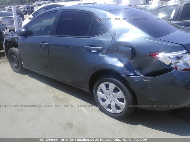 5YFBURHEXFP281241 - 2015 TOYOTA COROLLA L/LE/LE PLS/PRM/S/S PLS GRAY photo 6